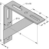 Winkelkonsole 200 x 200 x 5